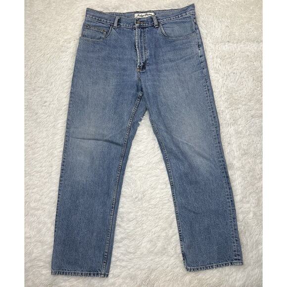 Vintage Tommy Bahama Indigo Palms Jeans Mens‎ Size 34x28 Actual Blue Y2k 90s - Picture 1 of 11
